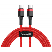 Дата кабель USB 3.1 Type-C to Type-C 2.0m 3A red-black Baseus (CATKLF-H09) Diawest