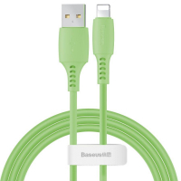 Дата кабель USB 2.0 AM to Lightning 1.2m 2.4A green Baseus (CALDC-06) Diawest