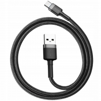 Дата кабель USB 3.1 AM to Type-C 0.5m 3A grey-black Baseus (CATKLF-AG1) Diawest