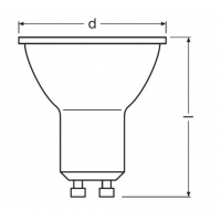 Лампочка Osram LED PAR51 7W (700Lm) 4000K GU10 (4058075481527) Diawest