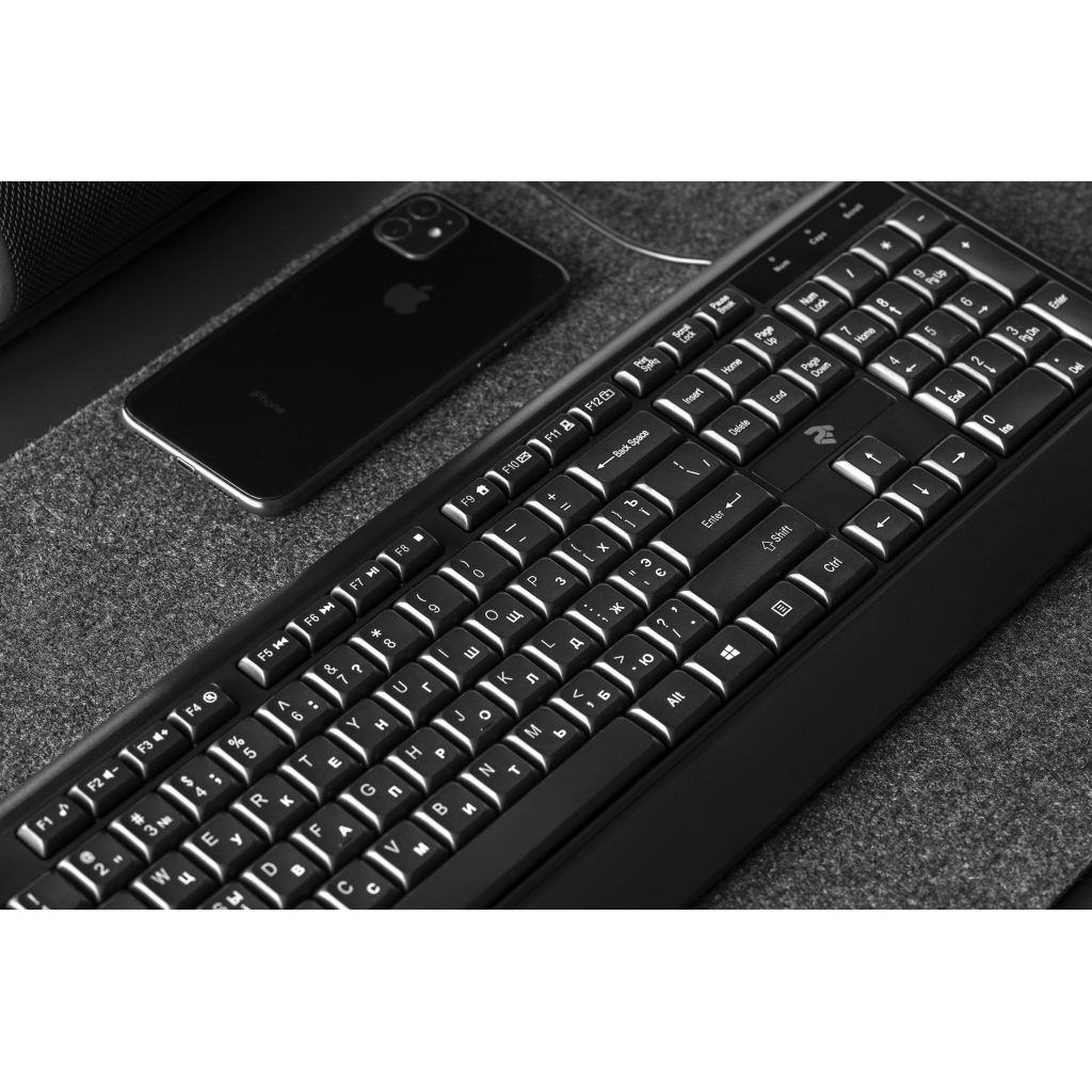 Клавиатура 2E KS130 USB Black (2E-KS130UB) Diawest