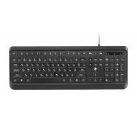 Клавиатура 2E KS120 White backlight USB Black (2E-KS120UB) Diawest
