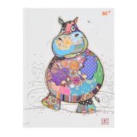 Блокнот Yes А5 96 листов Bugart. White Hippo клетка (151383) Diawest