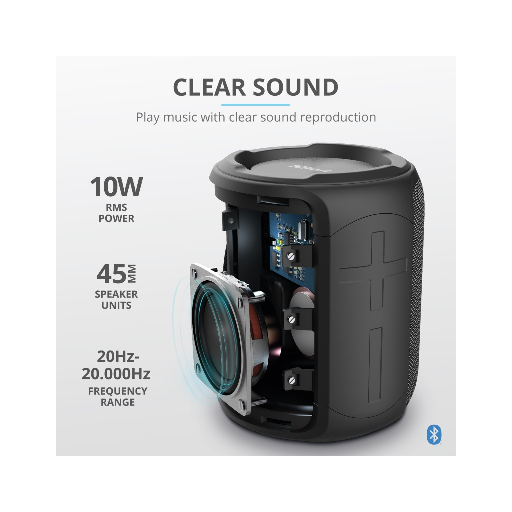 Акустическая система Trust Caro Compact Bluetooth Speaker Black (23834) Diawest