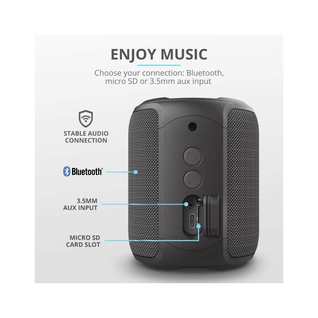 Акустическая система Trust Caro Compact Bluetooth Speaker Black (23834) Diawest