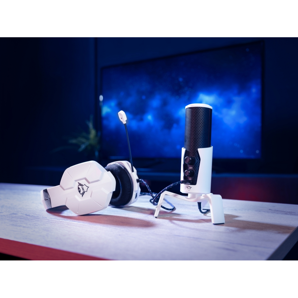 Мікрофон Trust GXT 258W Fyru USB 4-in-1 PS5 Compatible White (24257) Diawest
