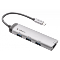Концентратор Verbatim USB Type-C MP Hub 4 x USB 3.2 G1 (49147) Diawest