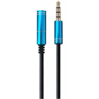 Кабель мультимедийный Maxxter 3.5 мм jack M to F 1.0m 4-pin (A-3434-1m) Diawest