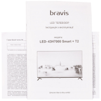 Телевізор Bravis LED-43H7000 Smart + T2 Diawest