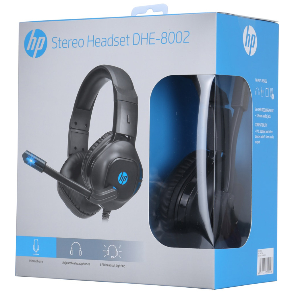 Навушники HP DHE-8002 Gaming Headset Red LED Black (DHE-8002) Diawest