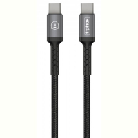 Дата кабель USB Type-C to Type-C 1.0m 3A Black