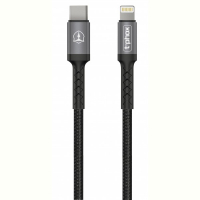 Дата кабель USB Type-C to Lightning 1.0m Black
