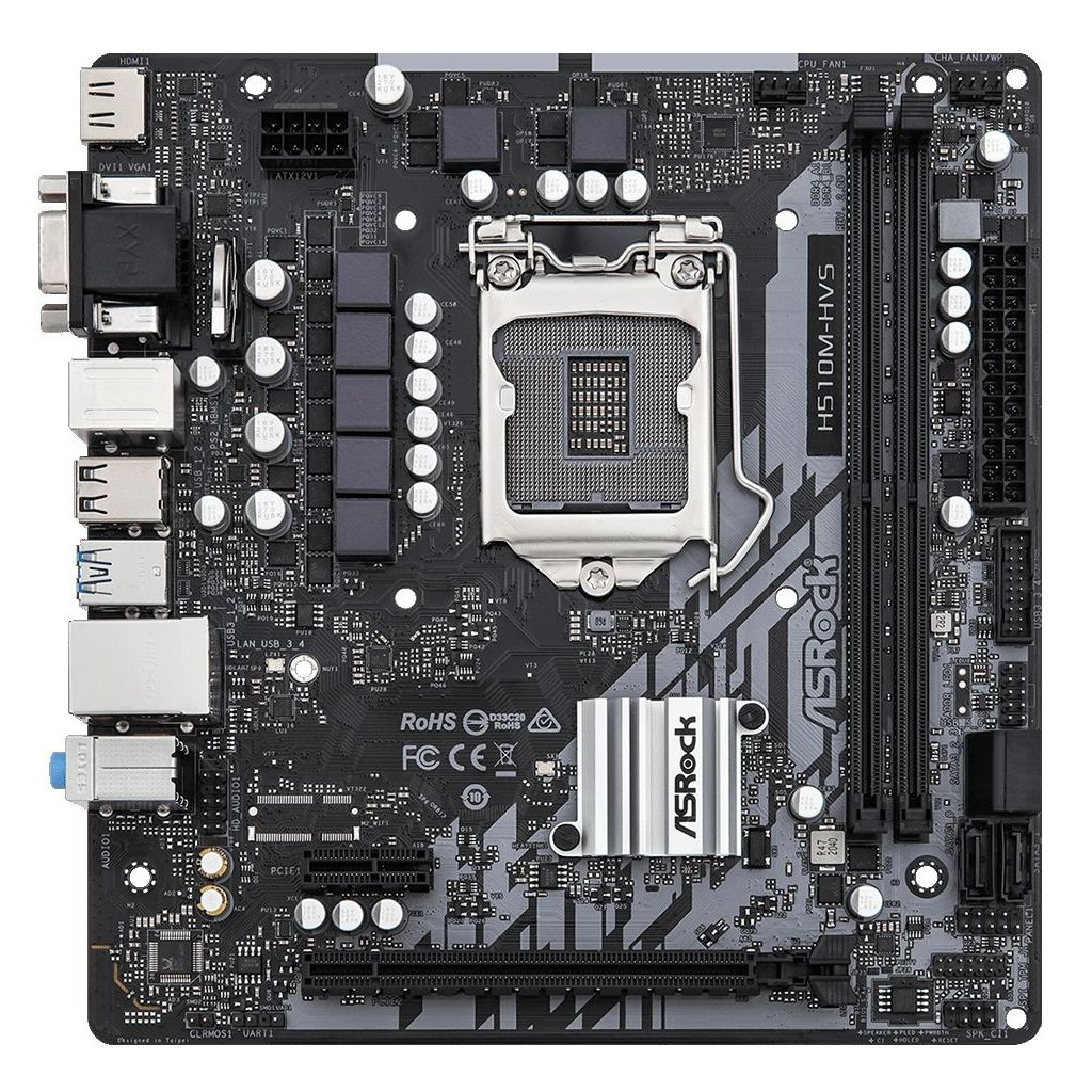 Материнська плата ASRock H510M-HVS R2.0 Diawest