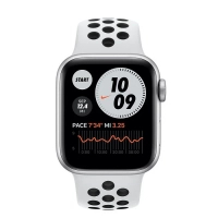 Смарт-часы Apple Watch Nike SE GPS, 44mm Silver Aluminium Case with Pure Plat (MKQ73UL/A) Diawest