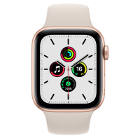 Смарт-часы Apple Watch SE GPS, 44mm Gold Aluminium Case with Starlight Sport (MKQ53UL/A) Diawest