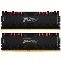 Модуль пам'яті для комп'ютера DDR4 16GB (2x8GB) 4266 MHz Renegade RGB Black HyperX (Kingston Fury) (KF442C19RBAK2/16) Diawest