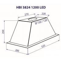 Вытяжка кухонная Minola HBI 5824 I 1200 LED Diawest