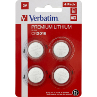 Батарейка Verbatim CR 2016 Lithium 3V * 4 (49531) Diawest