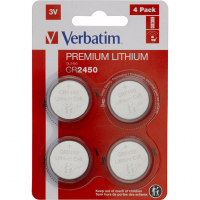 Батарейка Verbatim CR 2450 Lithium 3V * 4 (49535) Diawest