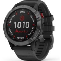 Смарт-годинник Garmin fenix 6 Pro Solar, Slate Gray with Black Band (010-02410-15) Diawest