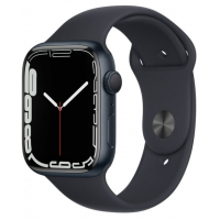 Смарт-годинник Apple Watch Series 7 GPS 45mm Midnight Aluminium Case with Black S (MKN53UL/A) Diawest