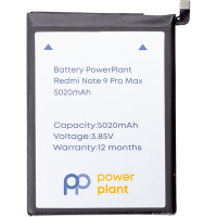 Акумуляторна батарея для телефону PowerPlant Xiaomi Redmi Note 9 Pro Max (BN52) 5020mAh (SM220373) Diawest