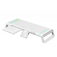Подставка для монитора 2E GAMING, USB hub, backlight / RGB, White (2E-CPG-007-WT) Diawest