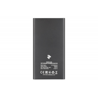 Батарея універсальна 2E 10000mAh, Metal surface, DC 5V, 2.1A, black (2E-PB1002-BLACK) Diawest