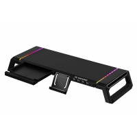 Подставка для монитора 2E GAMING, USB hub, backlight / RGB, Black (2E-CPG-007-BK) Diawest
