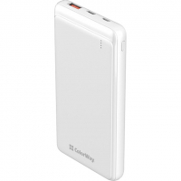 Батарея універсальна ColorWay 10 000 mAh Slim (USB QC3.0 + USB-C Power Delivery 18W) White (CW-PB100LPG3WT-PD) Diawest
