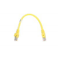 Патч-корд 2E 0.2м, Cat.5e UTP, RJ45, 26AWG ,7/0.16 Cu, PVC, Yellow (2E-PC5ECOP-020YLW) Diawest