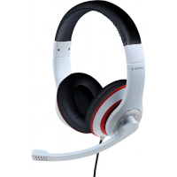 Навушники Gembird MHS-03 White/Red/Black (MHS-03-WTRDBK) Diawest