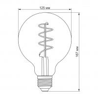 Лампочка Videx Filament G125FASD 5W E27 2200K 220V (VL-G125FASD-05272) Diawest