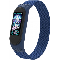 Ремінець до фітнес браслета Extradigital Braided Solo Loop для Xiaomi Mi Band 4/5/6 Blue size L (ARM58758) Diawest