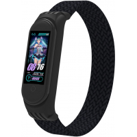 Ремінець до фітнес браслета Extradigital Braided Solo Loop для Xiaomi Mi Band 4/5/6 Black size S (ARM59177) Diawest