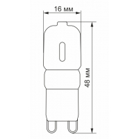 Лампочка Videx G9e 2.5W G9 4100K (VL-G9e-25224) Diawest