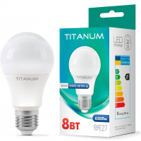 Лампочка TITANUM A60 8W E27 3000K (TLA6008273) Diawest