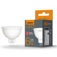 Лампочка Videx MR16e 12V 6W GU5.3 4100K (VL-MR16e12V-06534) Diawest