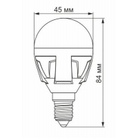 Лампочка Videx PREMIUM G45 7W E27 4100K (VL-G45-07274) Diawest