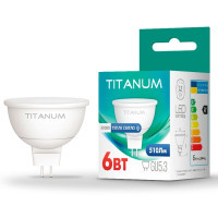Лампочка TITANUM MR16 6W GU5.3 3000K (TLMR1606533) Diawest