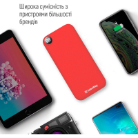 Батарея універсальна ColorWay 10 000 mAh Slim, Red (CW-PB100LPF2RD) Diawest