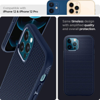 Чехол для моб. телефона Spigen Spigen Apple iPhone 12 /12 Pro Liquid Air, Navy Blue (ACS02250) Diawest