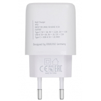 Зарядное устройство RivaCase 1 USB-A + 1 Type-C, QC 3.0+PD 20W (PS4192 W00 (White)) Diawest