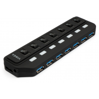 Концентратор Vinga USB3.0 to 7*USB3.0 HUB with switch and power adapter (VHA3A7SP) Diawest