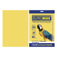 Папір Buromax А4, 80g, INTENSIVE yellow, 20sh (BM.2721320-08) Diawest