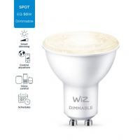 Розумна лампочка WiZ GU10 4.7W(50W 400Lm) 2700K діммируємая Wi-Fi (929002448102) Diawest