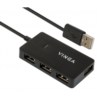 Концентратор Vinga USB2.0 to 4*USB2.0 HUB (VHA2A4) Diawest