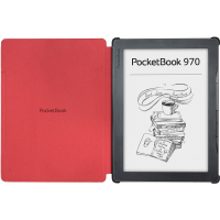 Чехол для электронной книги Pocketbook Basic Origami 970 Shell series, red (HN-SL-PU-970-RD-CIS) Diawest
