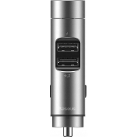 FM модулятор Baseus Energy Column Car Wireless MP3 Charger Silver (CCNLZ-C0S) Diawest