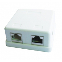 Розетка мережева Cablexpert RJ45x2 FTP, cat.5e (NCAC-HS-SMB2) Diawest